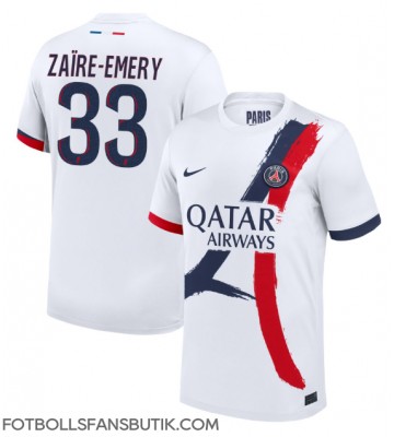 Paris Saint-Germain Warren Zaire-Emery #33 Replika Bortatröja 2024-25 Kortärmad